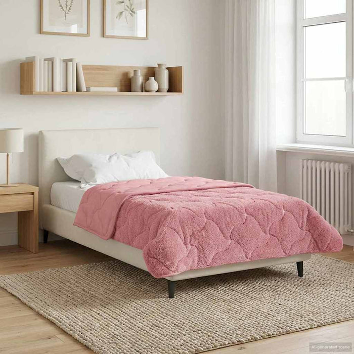 Duvet de iarnă Roz 155 x 200 cm Microfibră și fleece Teddy - WALTI WALTI