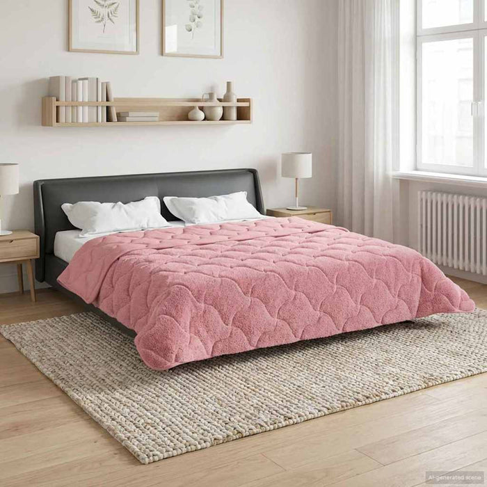 Duvet de iarnă Roz 220 x 240 cm Microfibră și fleece Teddy - WALTI WALTI