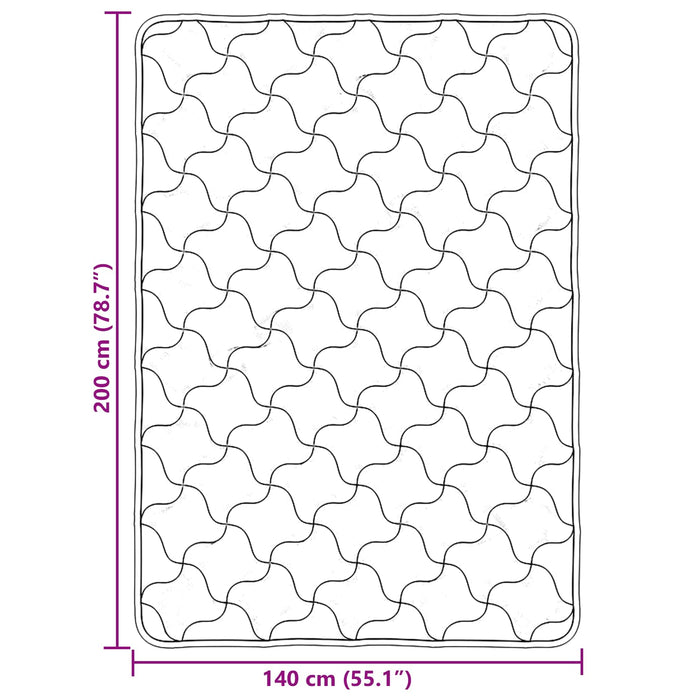 Duvet de iarnă Crem 140 x 200 cm Microfibră și fleece Teddy - WALTI WALTI