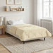 Duvet de iarnă Crem 155 x 220 cm Microfibră și fleece Teddy - WALTI WALTI