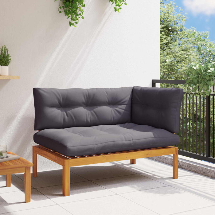 Unitate canapea colț Gri Natural și Închis 132 x 92 x 82 cm - WALTI WALTI