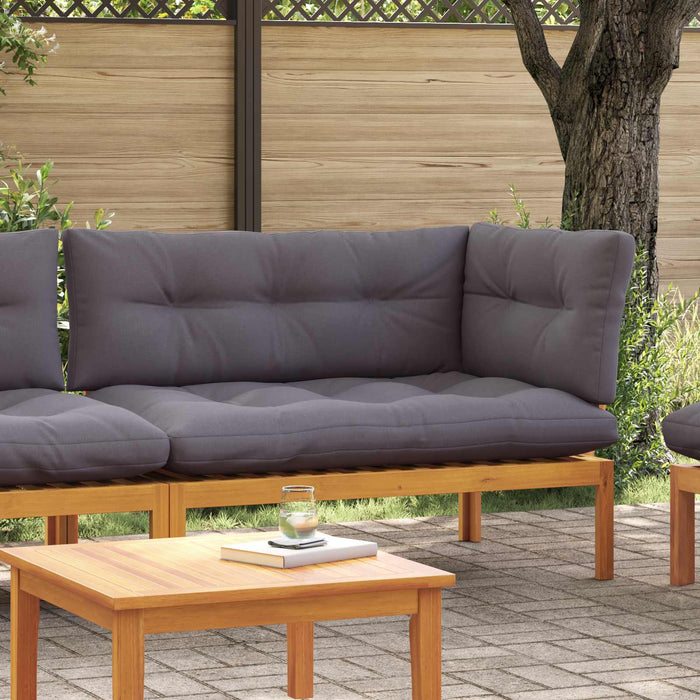 Unitate canapea colț Gri Natural și Închis 132 x 92 x 82 cm - WALTI WALTI