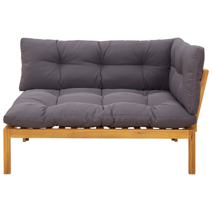 Unitate canapea colț Gri Natural și Închis 132 x 92 x 82 cm - WALTI WALTI