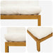 Unitate canapea de mijloc Alb Natural și Crem 120 x 80 x 82 cm - WALTI WALTI
