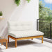 Unitate canapea de mijloc Alb Natural și Crem 120 x 80 x 82 cm - WALTI WALTI