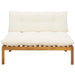 Unitate canapea de mijloc Alb Natural și Crem 120 x 80 x 82 cm - WALTI WALTI