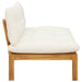 Unitate canapea de mijloc Alb Natural și Crem 120 x 80 x 82 cm - WALTI WALTI