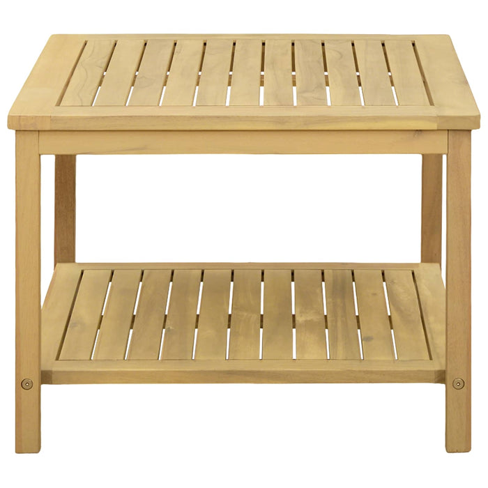 Masă laterală Ulei Natural 60 x 60 x 45 cm Lemn Solid de Acacia - WALTI WALTI