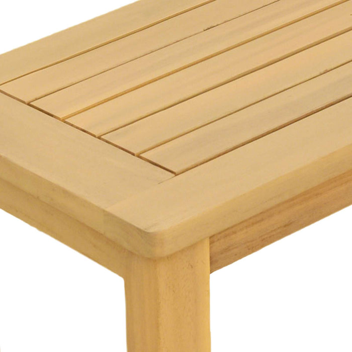 Masă de consolă pentru grădină Acacia deschis 80 x 35 x 75 cm - WALTI WALTI