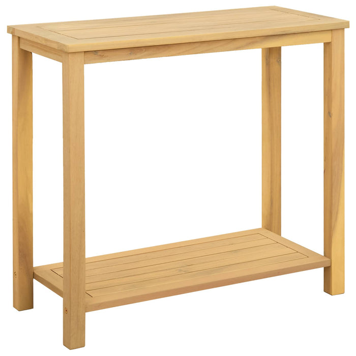 Masă de consolă pentru grădină Acacia deschis 80 x 35 x 75 cm - WALTI WALTI