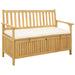 Bancă cu spațiu de depozitare cu pernă cu ușă 120 x 63 x 84 cm - WALTI WALTI