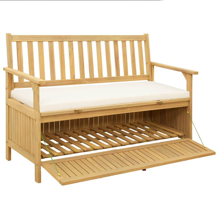 Bancă cu spațiu de depozitare cu pernă cu ușă 120 x 63 x 84 cm - WALTI WALTI