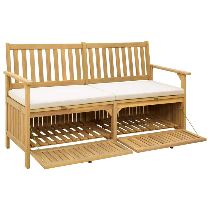 Bancă cu spațiu de depozitare cu pernă cu ușă 148 x 63 x 84 cm - WALTI WALTI