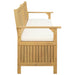 Bancă cu spațiu de depozitare cu pernă cu ușă 170 x 63 x 84 cm - WALTI WALTI
