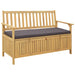 Bancă cu spațiu de depozitare cu pernă cu ușă 120 x 63 x 84 cm - WALTI WALTI