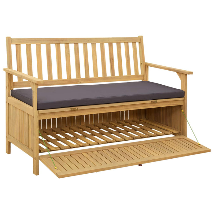 Bancă cu spațiu de depozitare cu pernă cu ușă 120 x 63 x 84 cm - WALTI WALTI
