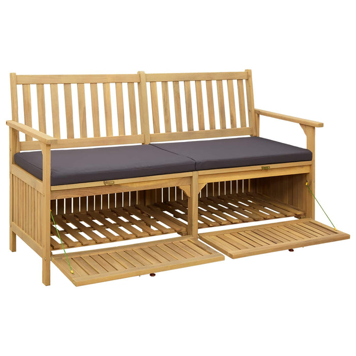 Bancă cu spațiu de depozitare cu pernă cu ușă 148 x 63 x 84 cm - WALTI WALTI