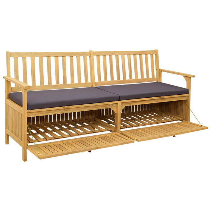 Bancă cu spațiu de depozitare cu pernă cu ușă 170 x 63 x 84 cm - WALTI WALTI