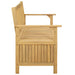 Bancă cu spațiu de depozitare 120 x 63 x 84 cm Acacia Solidă - WALTI WALTI