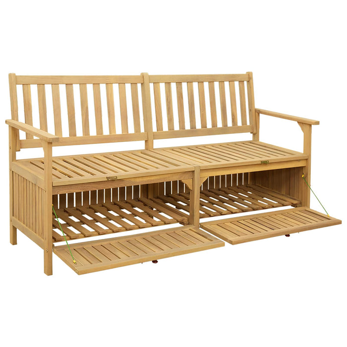 Bancă cu spațiu de depozitare 148 x 63 x 84 cm Acacia Solidă - WALTI WALTI