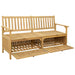 Bancă cu spațiu de depozitare 148 x 63 x 84 cm Acacia Solidă - WALTI WALTI