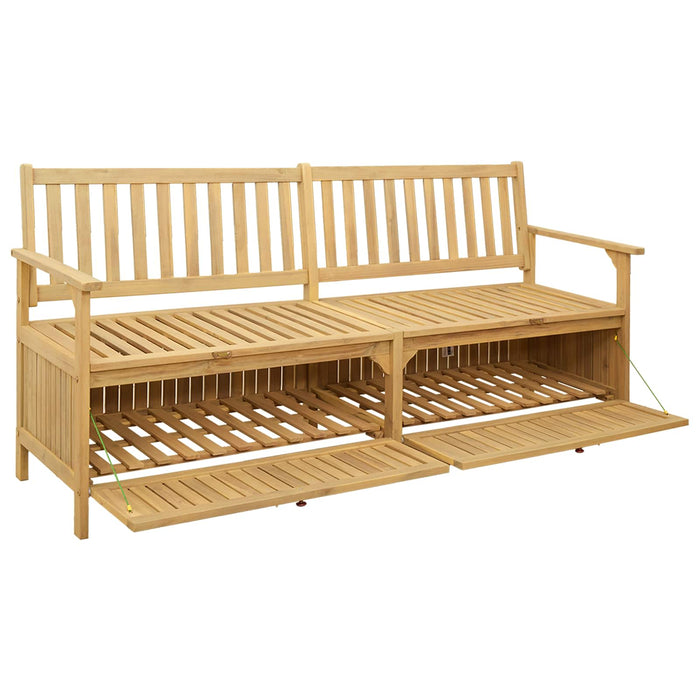Bancă cu spațiu de depozitare 170 x 63 x 84 cm Acacia Solidă - WALTI WALTI
