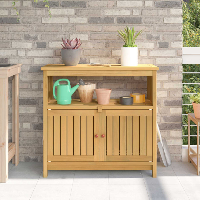 Masă de consolă pentru grădină Acacia deschis 80 x 35 x 75 cm - WALTI WALTI
