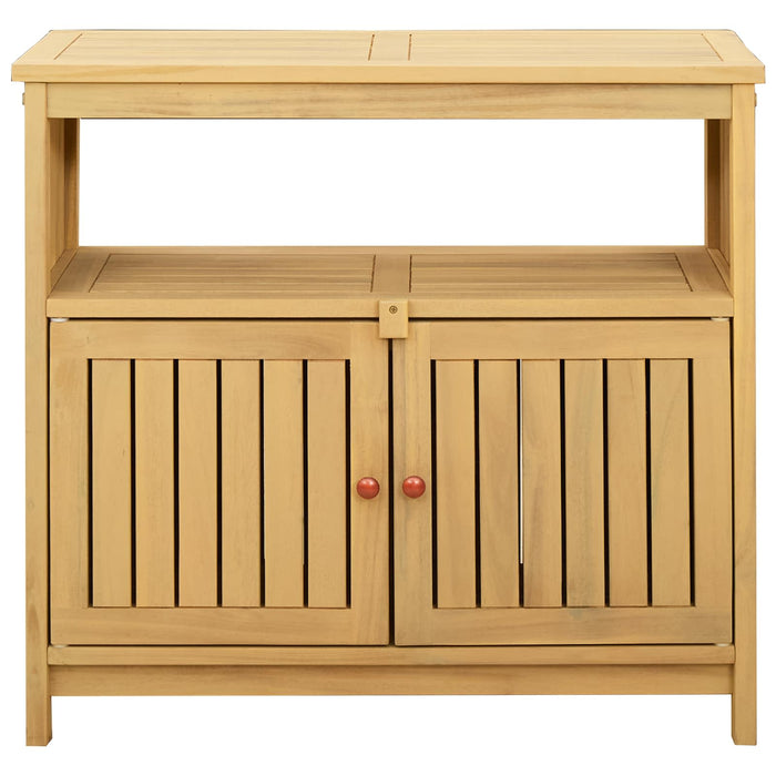 Masă de consolă pentru grădină Acacia deschis 80 x 35 x 75 cm - WALTI WALTI
