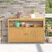 Masă de consolă pentru grădină Acacia deschis 110 x 35 x 75 cm - WALTI WALTI