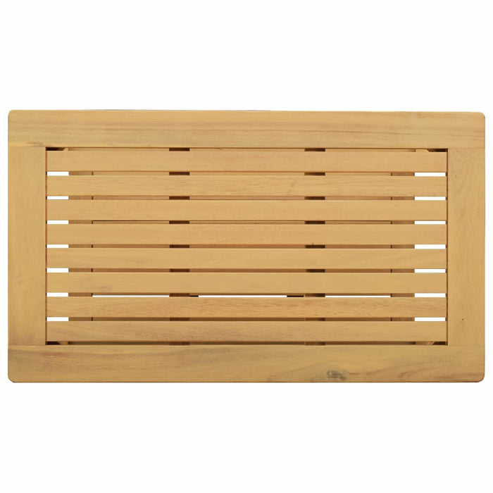 Masă laterală Ulei Natural 70 x 40 x 45 cm Lemn Solid de Acacia - WALTI WALTI