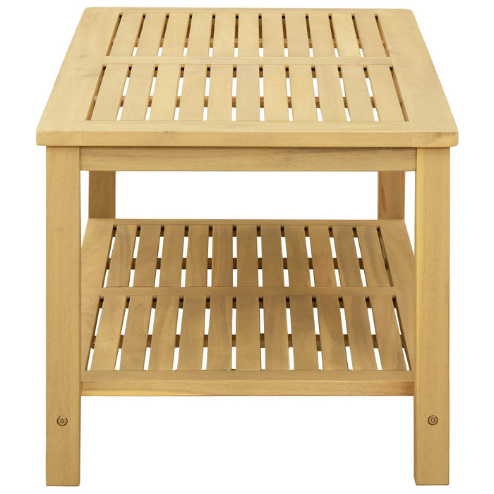 Masă laterală Ulei Natural 90 x 50 x 45 cm Lemn Solid de Acacia - WALTI WALTI