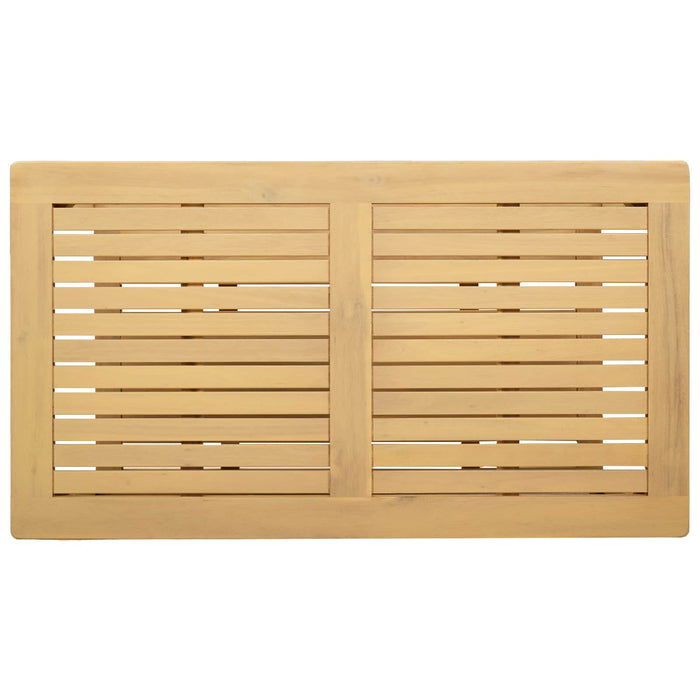 Masă laterală Ulei Natural 90 x 50 x 45 cm Lemn Solid de Acacia - WALTI WALTI