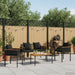 Set de Mobilier pentru Exterior cu pernă 4 pcs Negru Ratan PE - WALTI WALTI