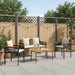 Set de Mobilier pentru Exterior 4 pcs Negru și Alb crem - WALTI WALTI