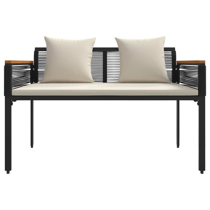 Set de Mobilier pentru Exterior 4 pcs Negru și Alb crem - WALTI WALTI
