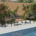 Set de Mobilier pentru Exterior 4 pcs Gri și gri închis - WALTI WALTI