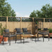 Set de Mobilier pentru Exterior 4 pcs Gri și gri închis - WALTI WALTI