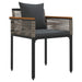Set de Mobilier pentru Exterior 4 pcs Gri și gri închis - WALTI WALTI