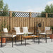Set de Mobilier pentru Exterior 4 pcs Bej și alb crem Ratan PE - WALTI WALTI