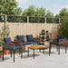 Set de Mobilier pentru Exterior 4 pcs Gri și albastru marin - WALTI WALTI
