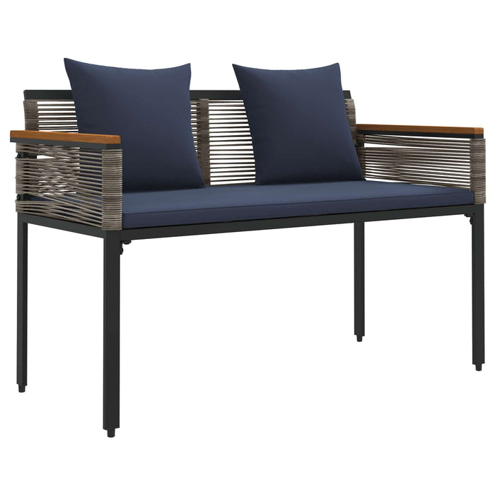 Set de Mobilier pentru Exterior 4 pcs Gri și albastru marin - WALTI WALTI