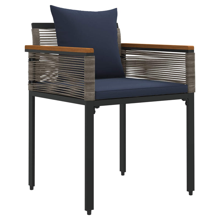 Set de Mobilier pentru Exterior 4 pcs Gri și albastru marin - WALTI WALTI