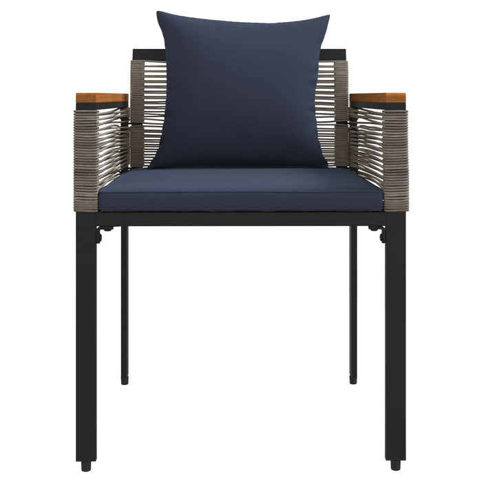 Set de Mobilier pentru Exterior 4 pcs Gri și albastru marin - WALTI WALTI