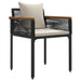 Set de Mobilier pentru Exterior 3 pcs Negru și Alb crem - WALTI WALTI