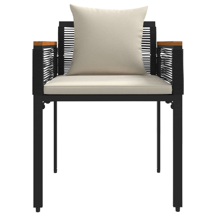 Set de Mobilier pentru Exterior 3 pcs Negru și Alb crem - WALTI WALTI