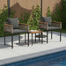 Set de Mobilier pentru Exterior 3 pcs Gri și gri închis - WALTI WALTI