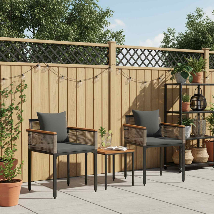 Set de Mobilier pentru Exterior 3 pcs Gri și gri închis - WALTI WALTI