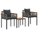 Set de Mobilier pentru Exterior 3 pcs Gri și gri închis - WALTI WALTI