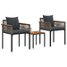Set de Mobilier pentru Exterior 3 pcs Gri și gri închis - WALTI WALTI