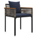 Set de Mobilier pentru Exterior 3 pcs Gri și albastru marin - WALTI WALTI